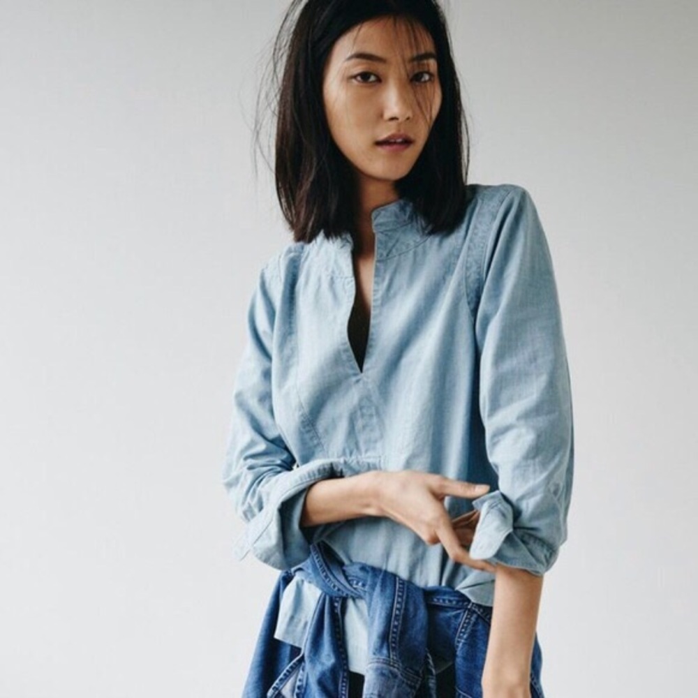 Madewell Denim Popover Shirt in Lauryn Wash